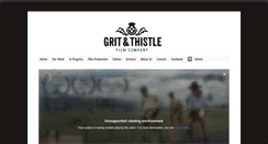 Desktop Screenshot of gritandthistle.com