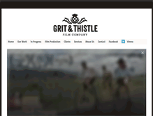 Tablet Screenshot of gritandthistle.com